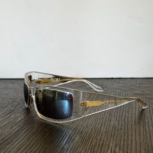 Dezi x Monet Sunglasses Style: Montay Icey Clear Mirror Lense Shield Sunglasses